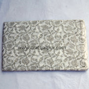 Handmade Floral Sanganeri Block Printed Natural Cotton Fabric
